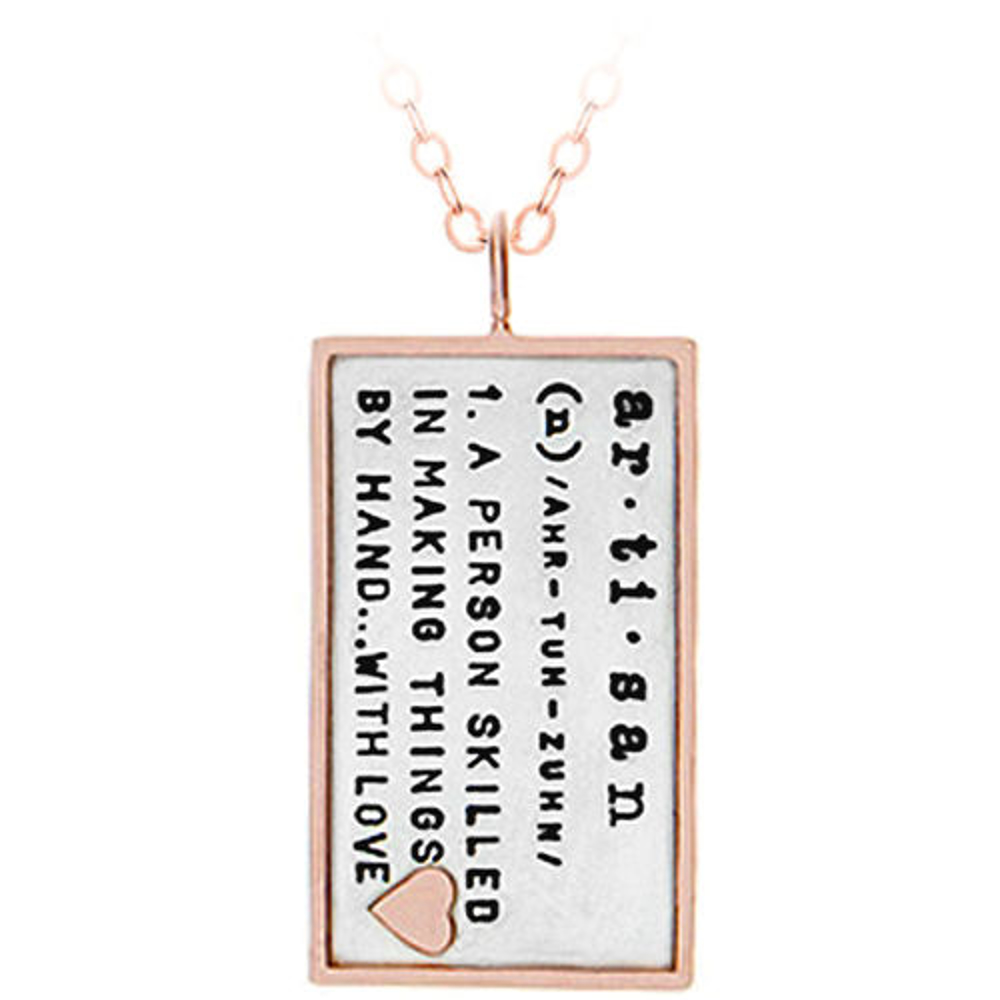 Picture of Silver with 14k Gold Rim Artisan Charm