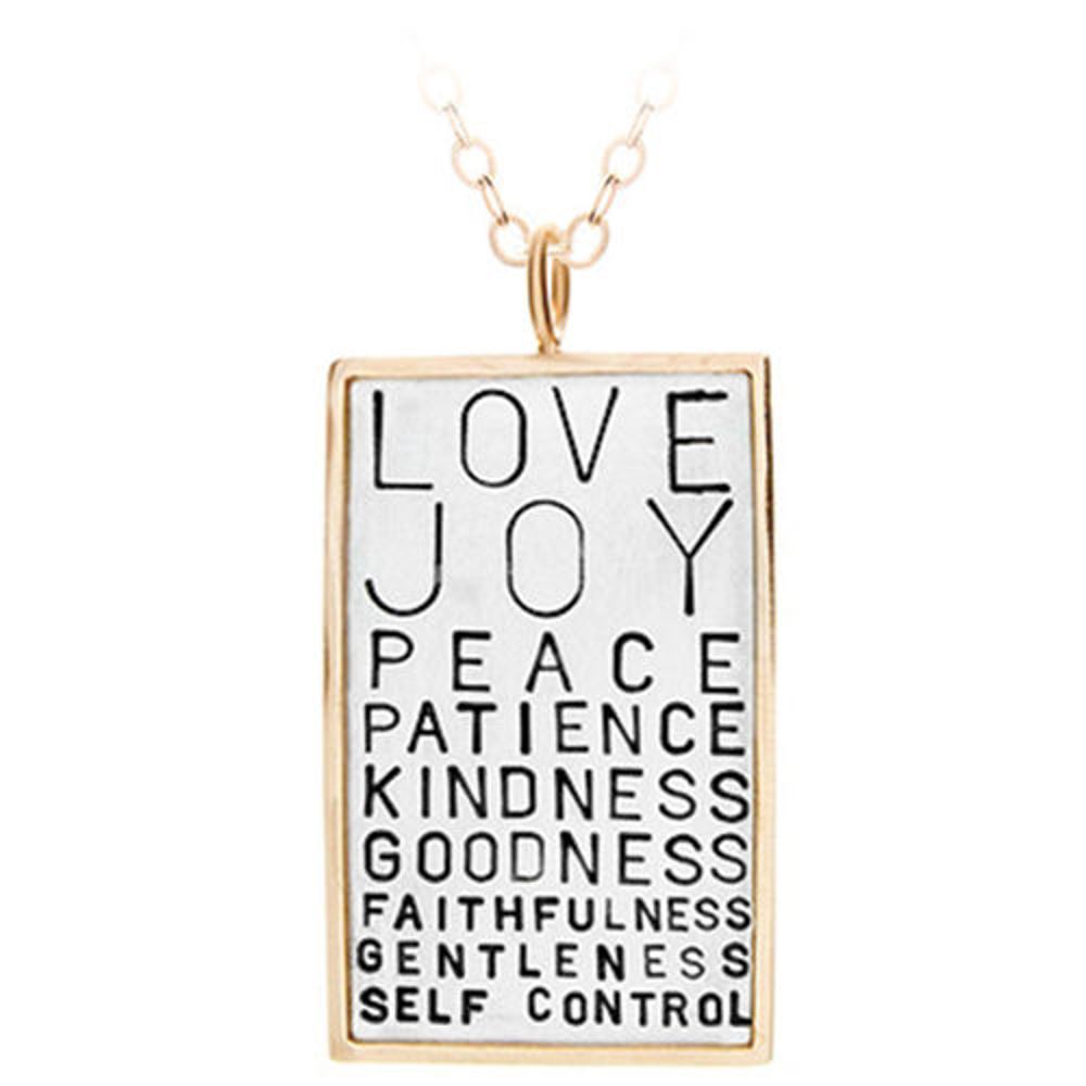 Picture of Silver with 14k Gold Rim Love Joy Charm