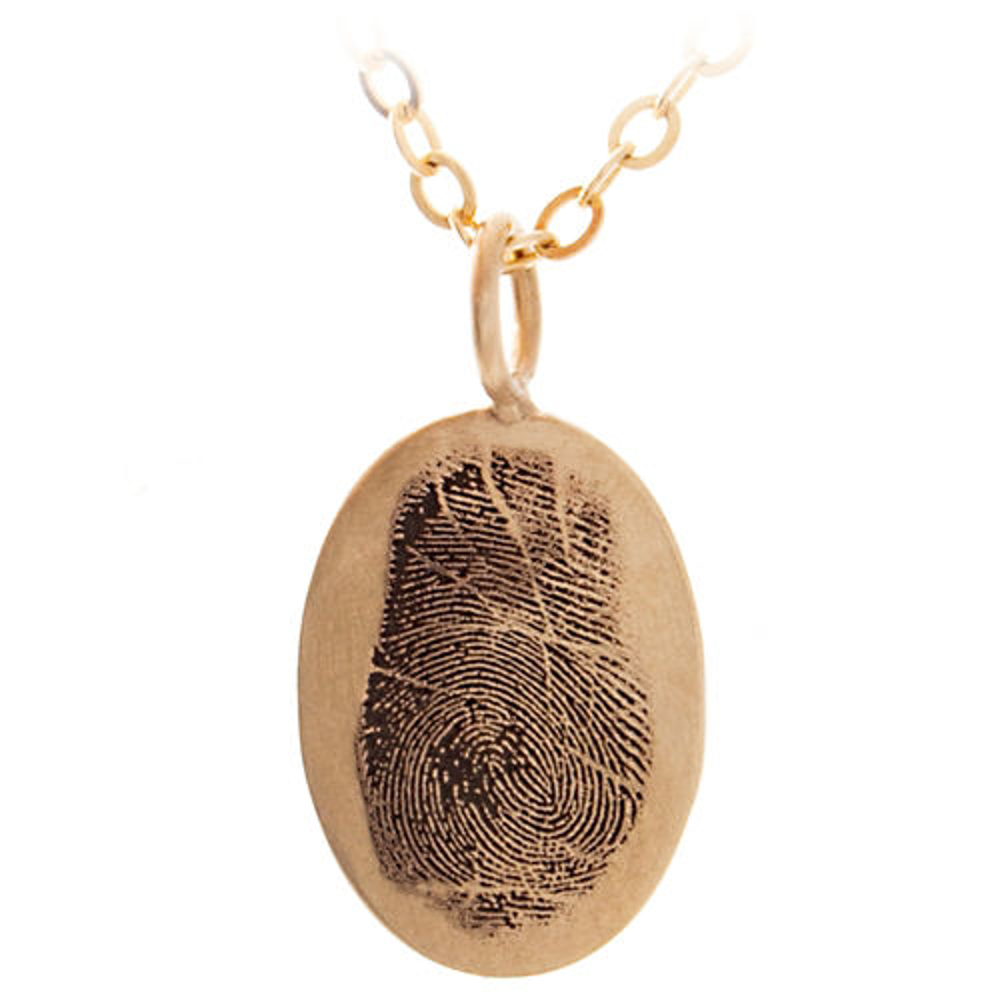 Gold Fingerprint Charm
