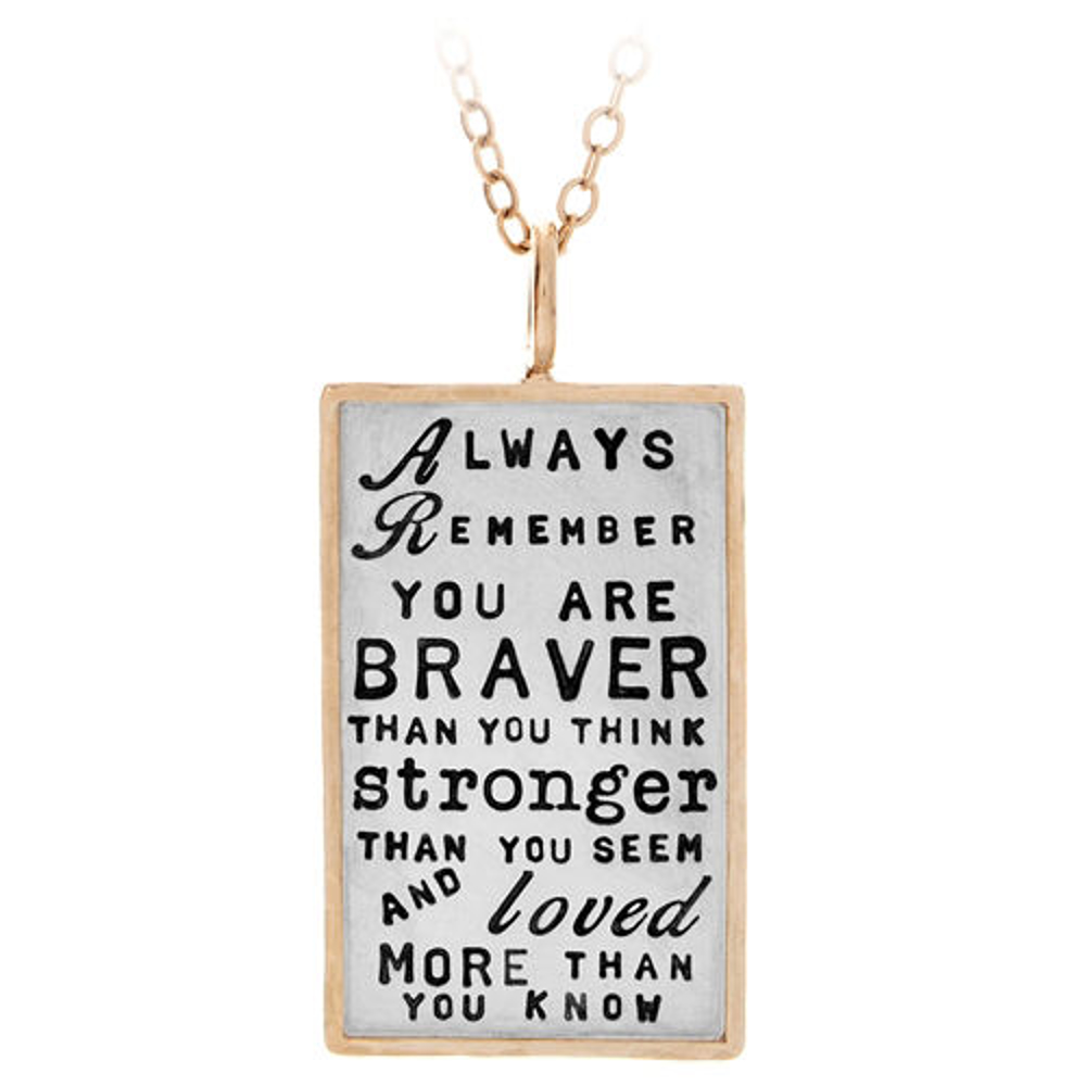 Picture of Braver Than You Think Personalizable Pendant