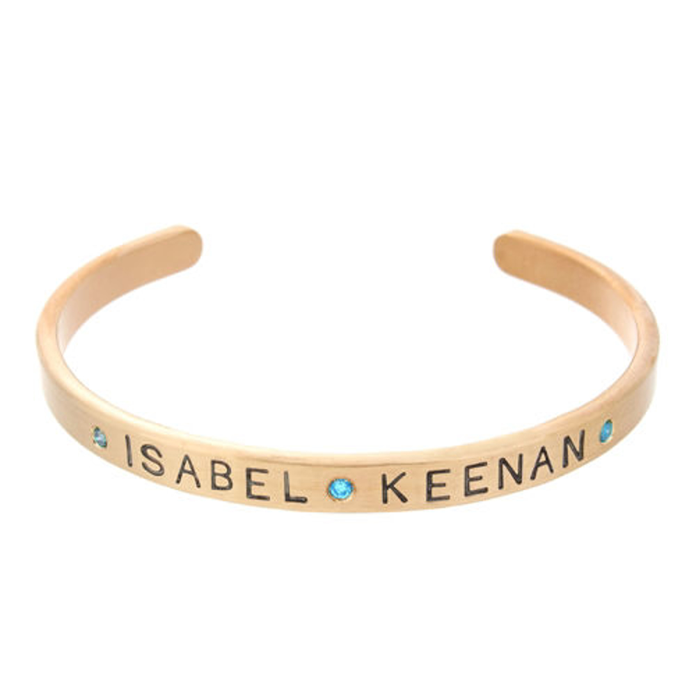 Picture of Love My Kids Gold Cuff Bracelet