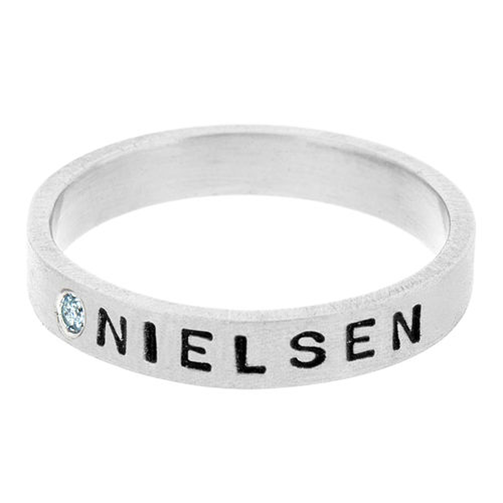 Picture of Name Ring with Birthstone