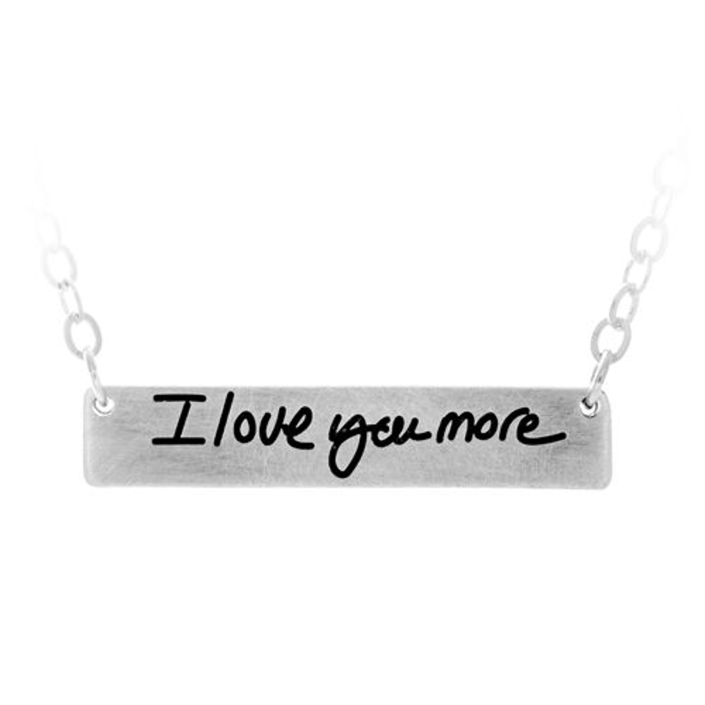Picture of Love You More Custom Handwriting charm