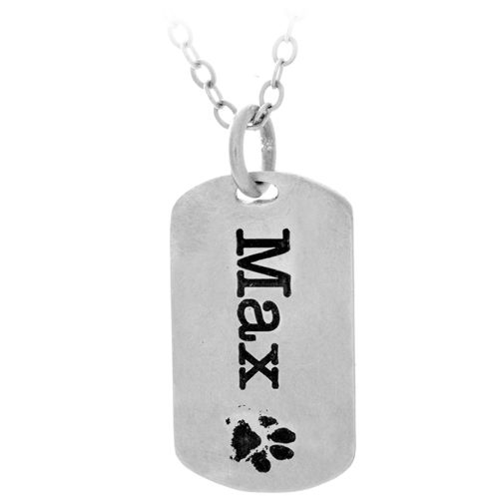 Picture of Silver Dog Pawprint Charm