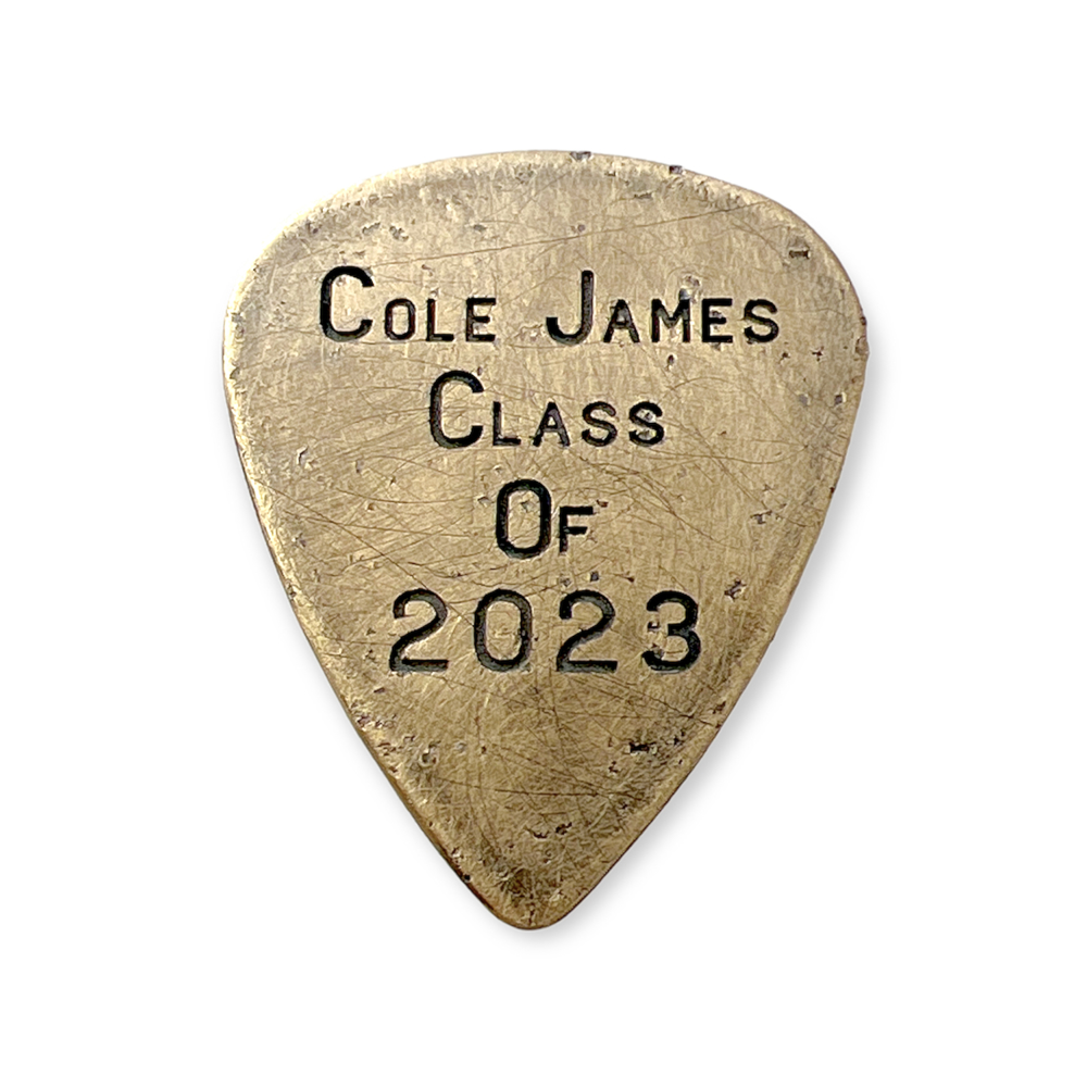 Graduation Success: Customizable 14K Gold Guitar Pick