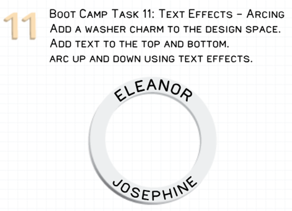 Picture of Task 11 - Add arcing text effects