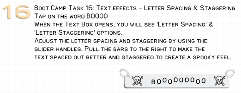 Picture of Task 16 - Line spacing & staggering