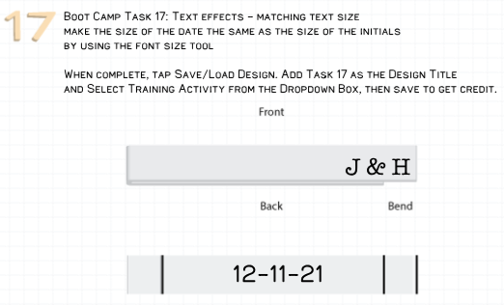 Picture of Task 17 - Matching Text Size