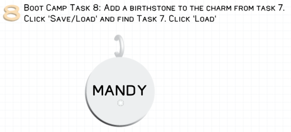 Picture of Task 8 - Add a birthstone to a charm