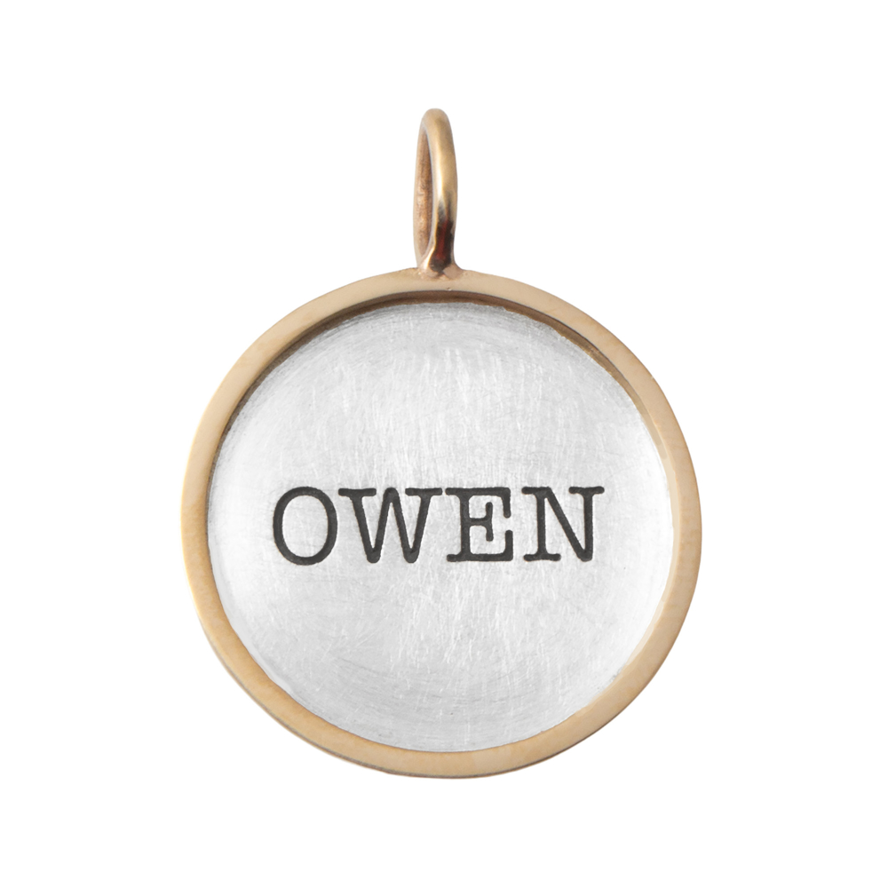 Picture of Mixed Metal Name Charm