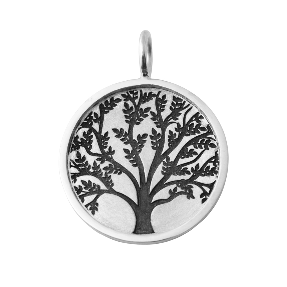 Picture of Silver Rimmed Tree of Life Necklace
